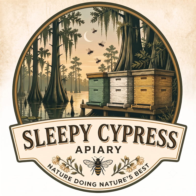 Sleepy Cypress Apiary logo