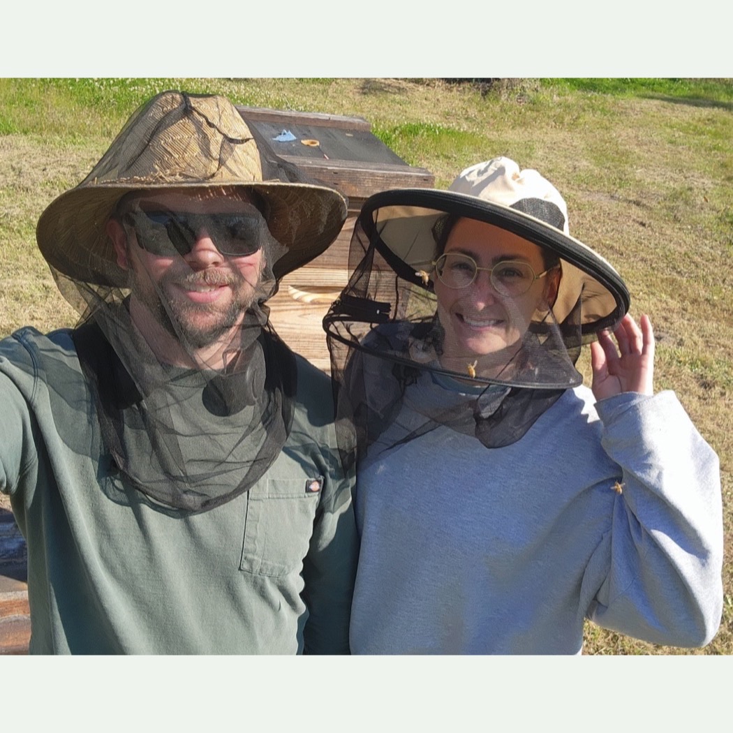 The beekeepers of Sleepy Cypress Apiary