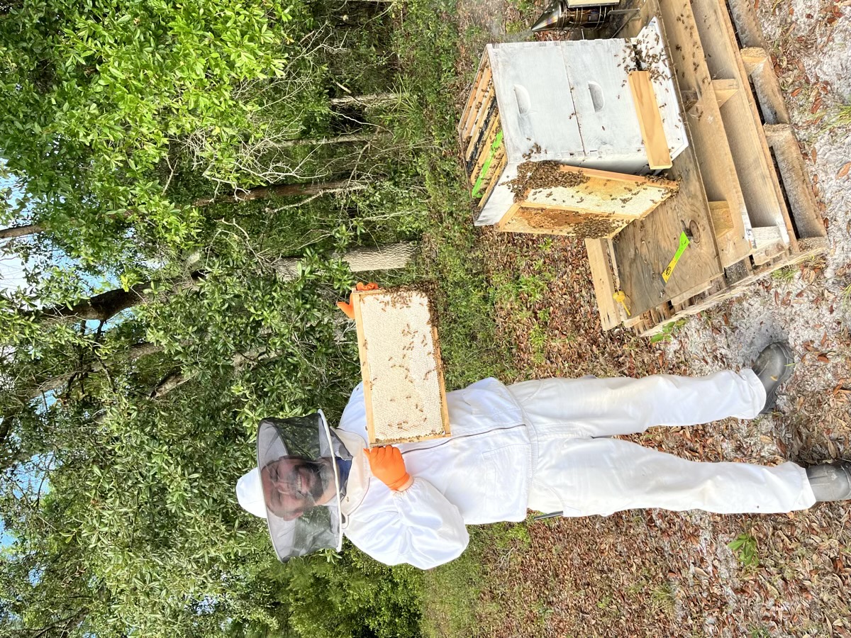 Photo of a beekeeper